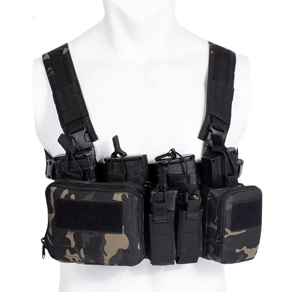 Tactical Vest Military Gear Pack Magazine Pouch Holster Molle System