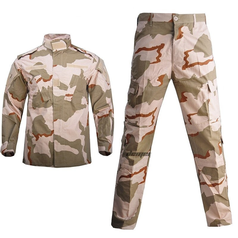 Tactical Uniform Shirt + Pants Camo Camouflage