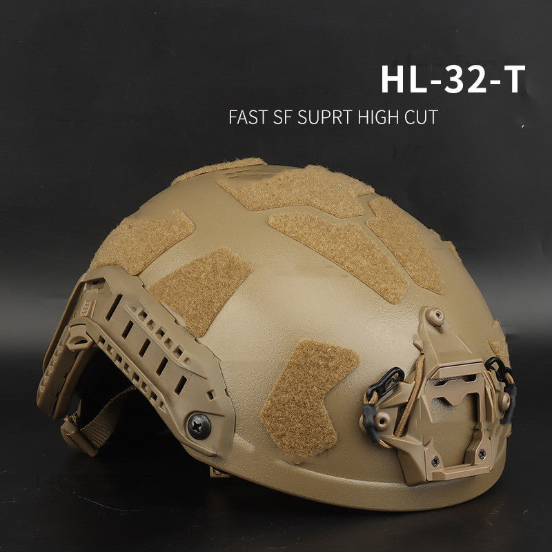 Versión de protección completa del casco táctico HL-32 (nivel balístico 3A)
