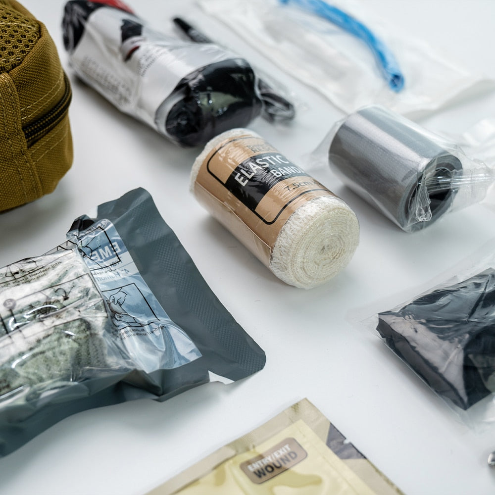RHINO Survival First Aid kit  Supplies for SOS Emergency & Trauma Kit