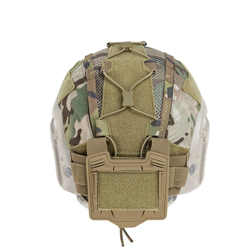 Housse de casque tactique IDOGEAR pour casque militaire avec pochette de batterie NVG (taille M/L)