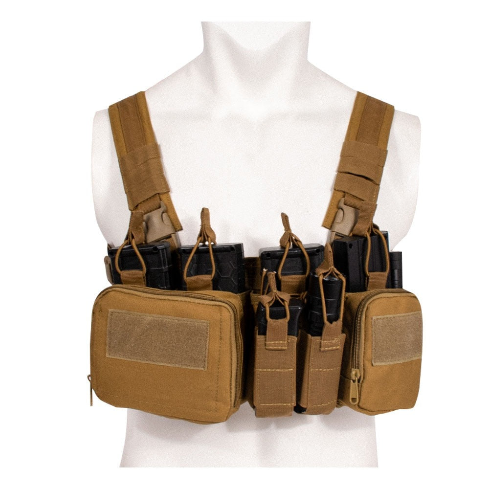 Tactical Vest Military Gear Pack Magazine Pouch Holster Molle System