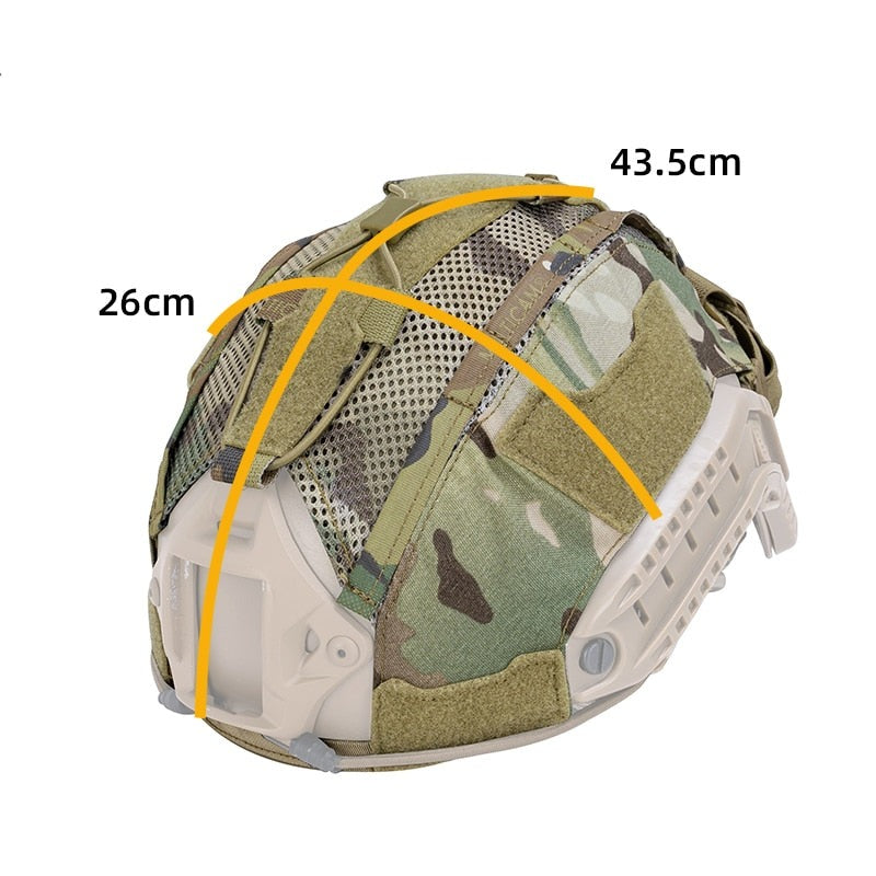 IDOGEAR Copricasco tattico per elmetto militare con custodia per batteria NVG (taglia M / L)