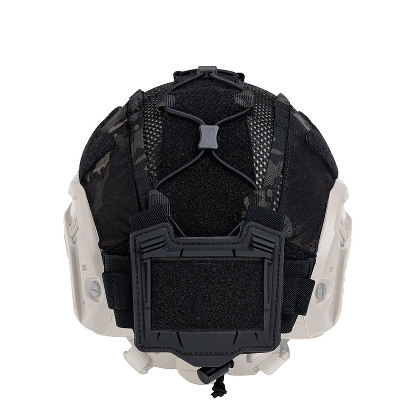 Tactical Helmet Cover For Military Helmet with NVG Battery Pouch (Size M / L)