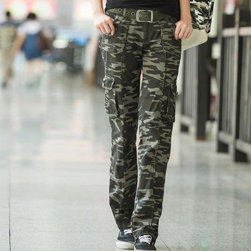 Frauen Casual Military Camouflage Cargo