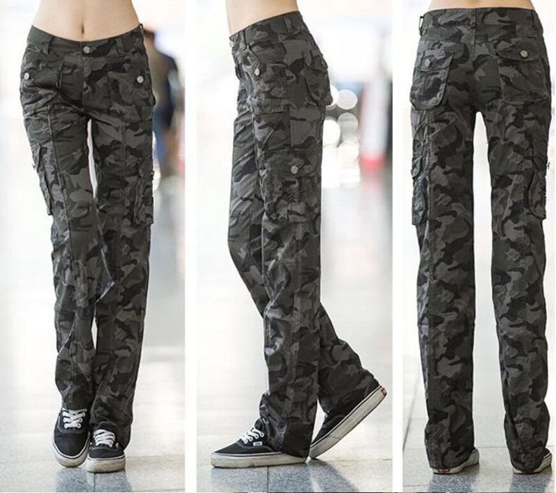 Frauen Casual Military Camouflage Cargo