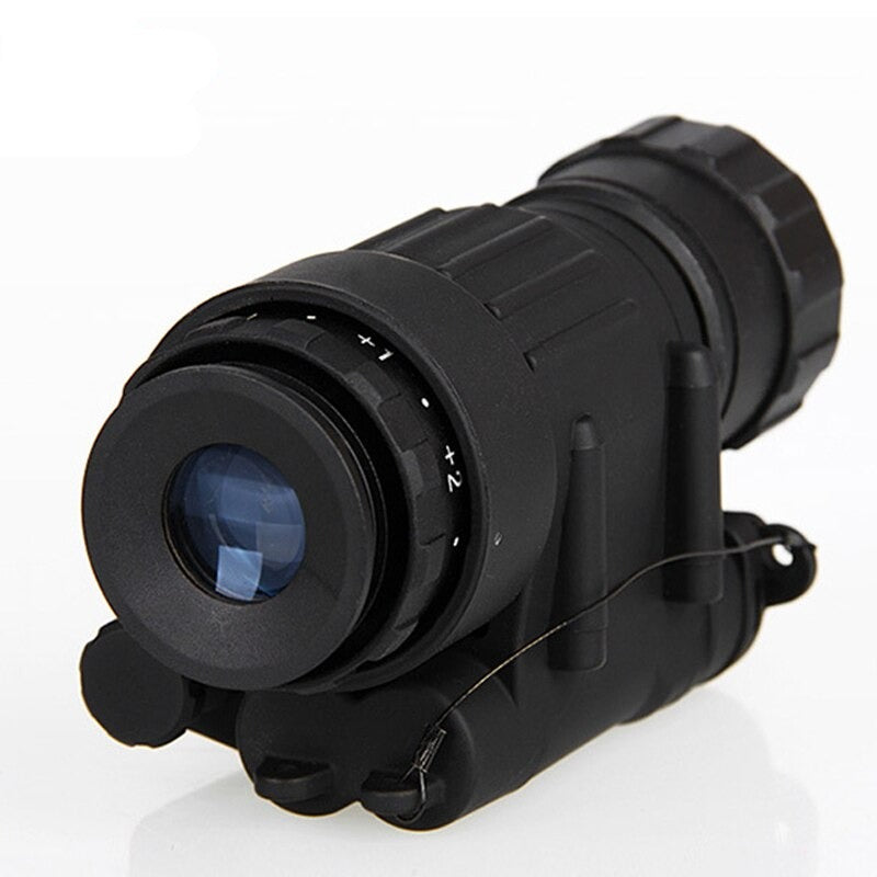 Dispositivo de visión nocturna infrarroja táctica, Monocular de mira telescópica de caza con iluminación IR integrada para disparar