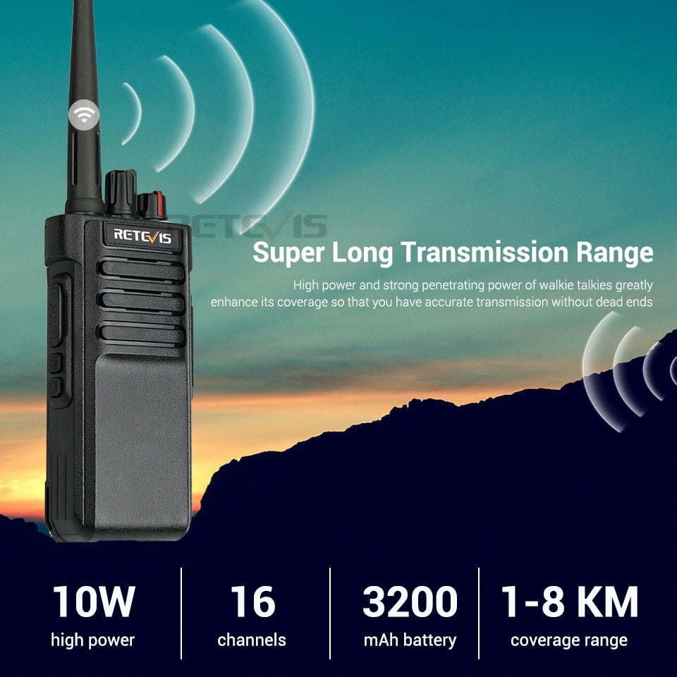 RETEVIS RT29 10W Récepteur radio longue portée (IP67 étanche)