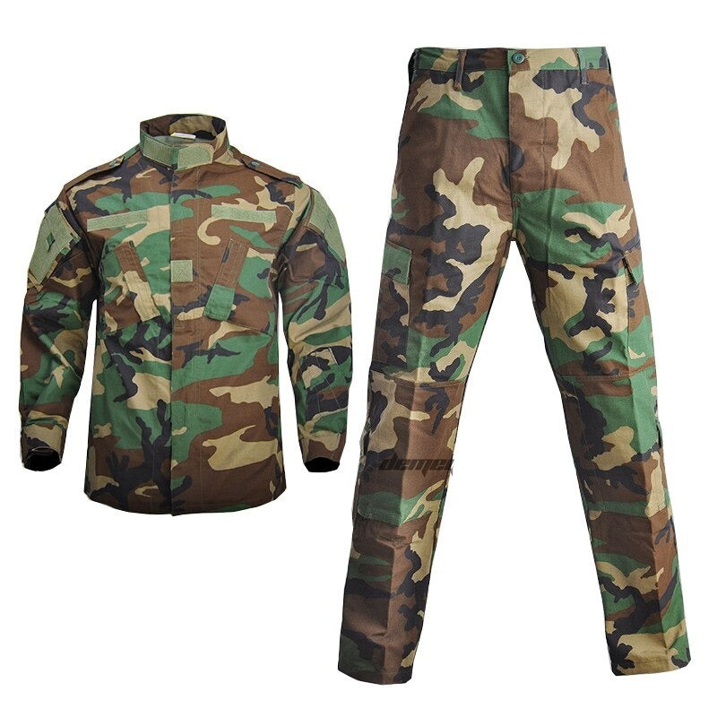 Uniforme tactique Chemise + Pantalon Camo Camouflage